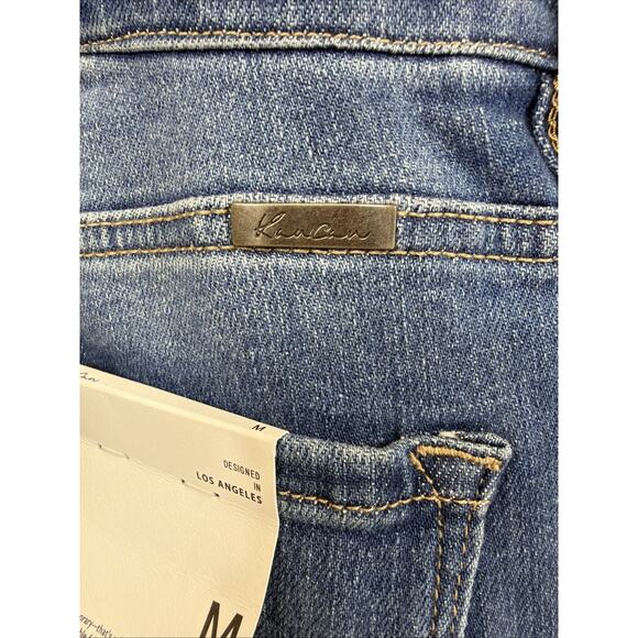 NWT KanCan Blue Distressed Pockets Adjustable Straps Denim Overalls #1427 SZ MD - Picture 11 of 12